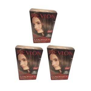 Revlon Colorsilk Medium‎ Ash Brown Hair Color #40 Ammonia-Free Lot of 3